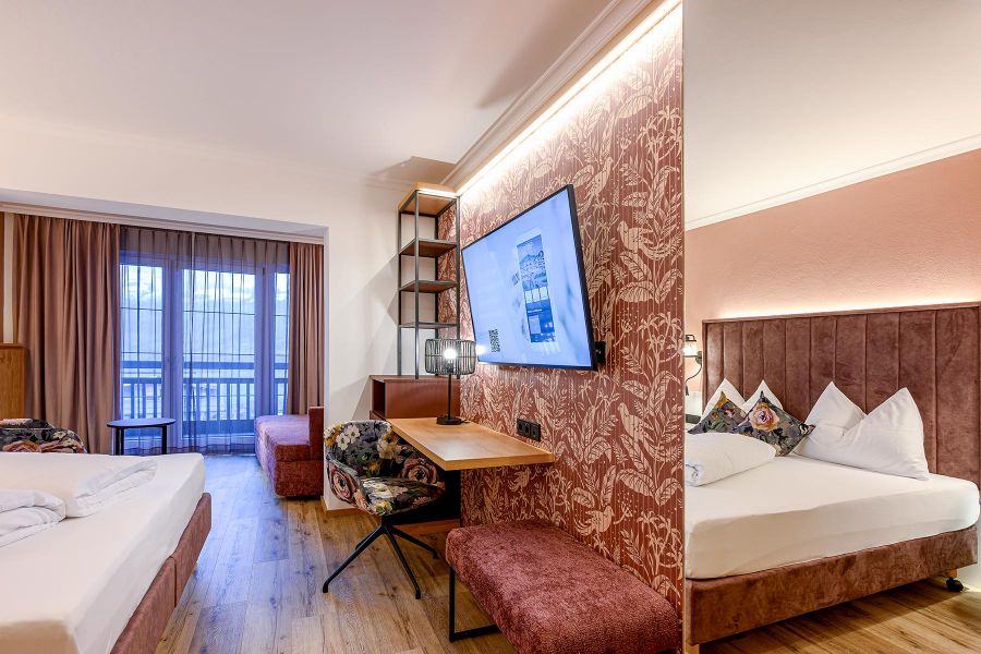 Newly renovated double rooms at Hotel Schiestl