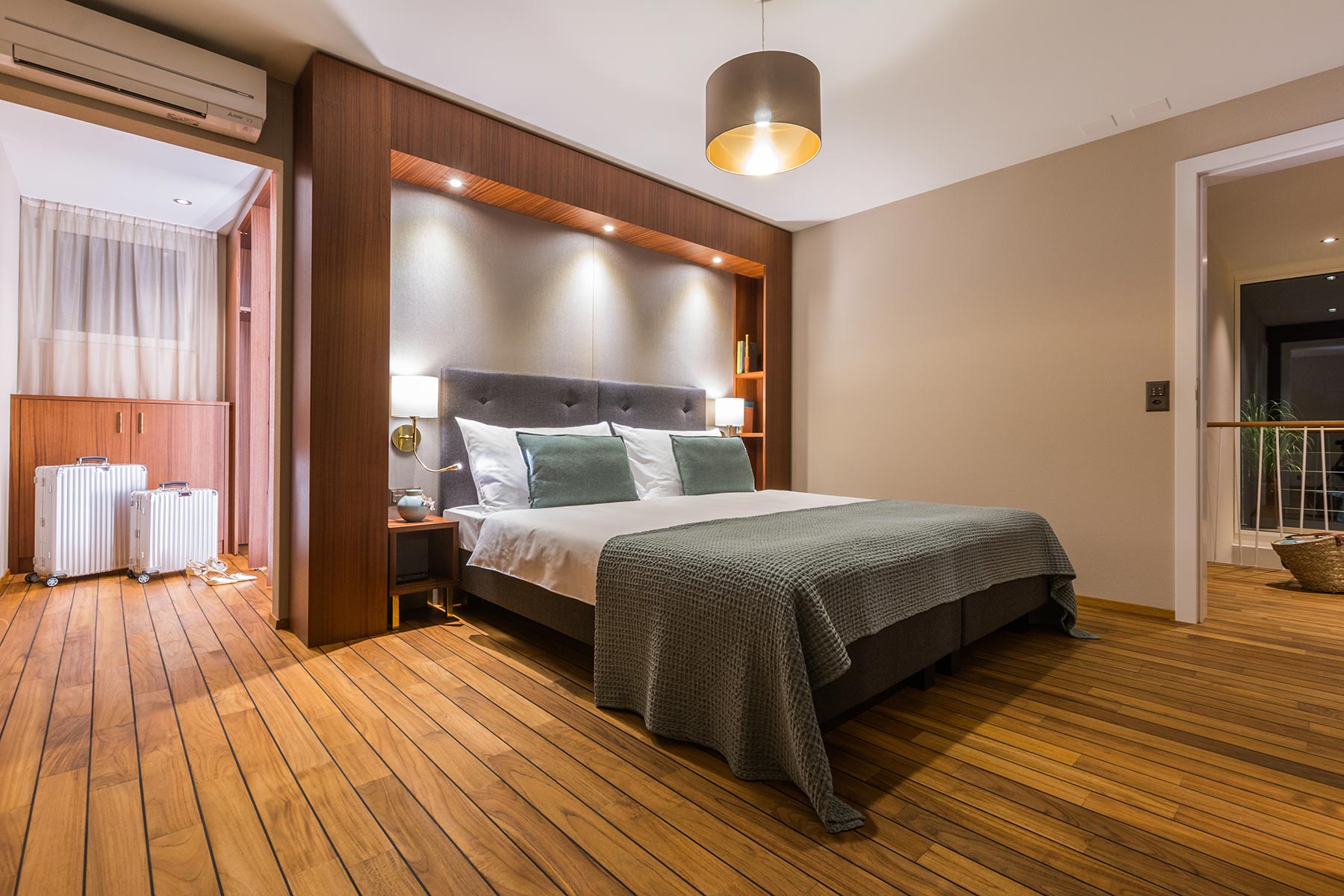 Das Schlafzimmer der Seevilla