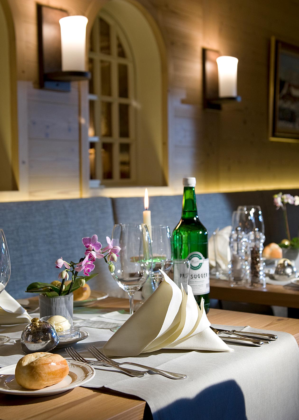 gedeckter Tisch im Restaurant 