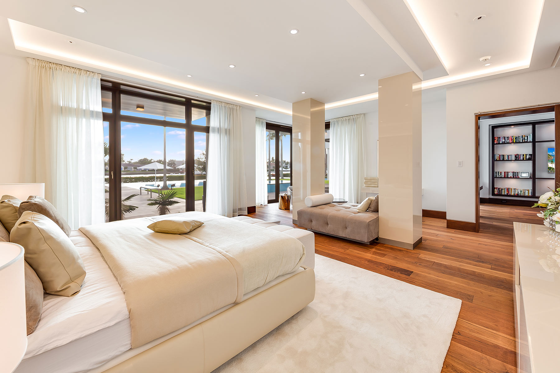 Das Schlafzimmer der Villa in Florida