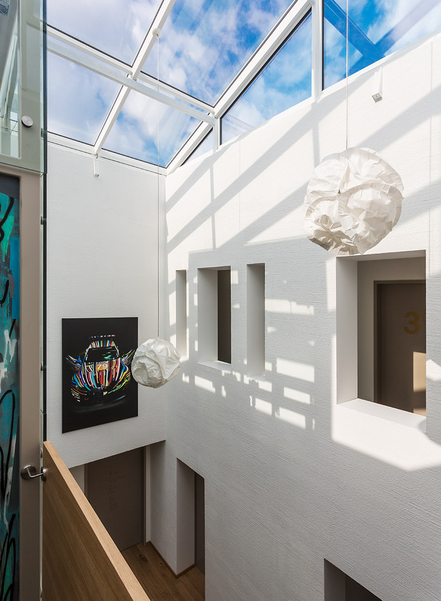 Impressionen aus dem Obergeschoss mit reichlich Lichteinfall im Hotel Trezor in Singen am Hohentwiel - Generalsanierung durch APPIA Contract GmbH