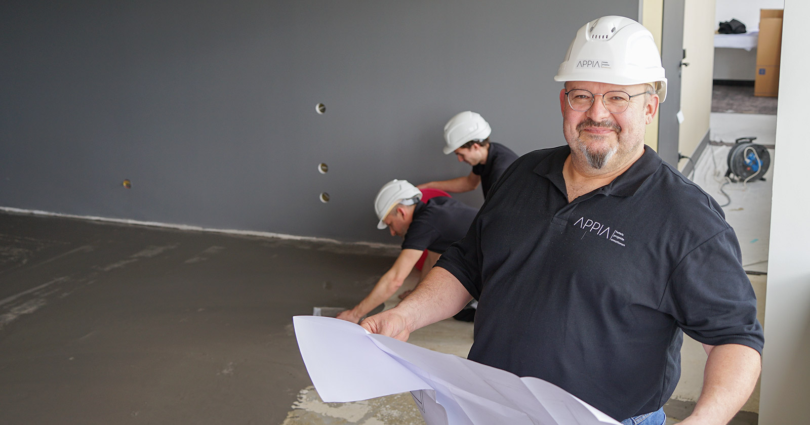 Bauleiter vom Appia-Team