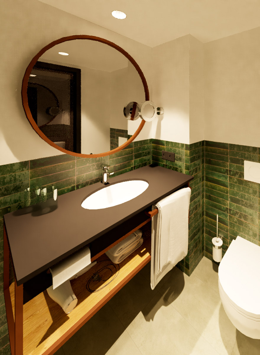 Küche in der Hotelsuite im Hotel Seeblick