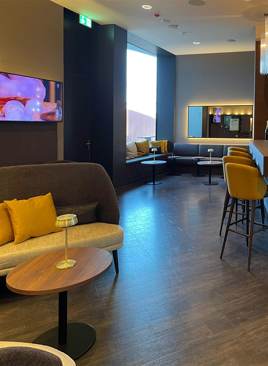 Hotelbar im eindrucksvollen Design