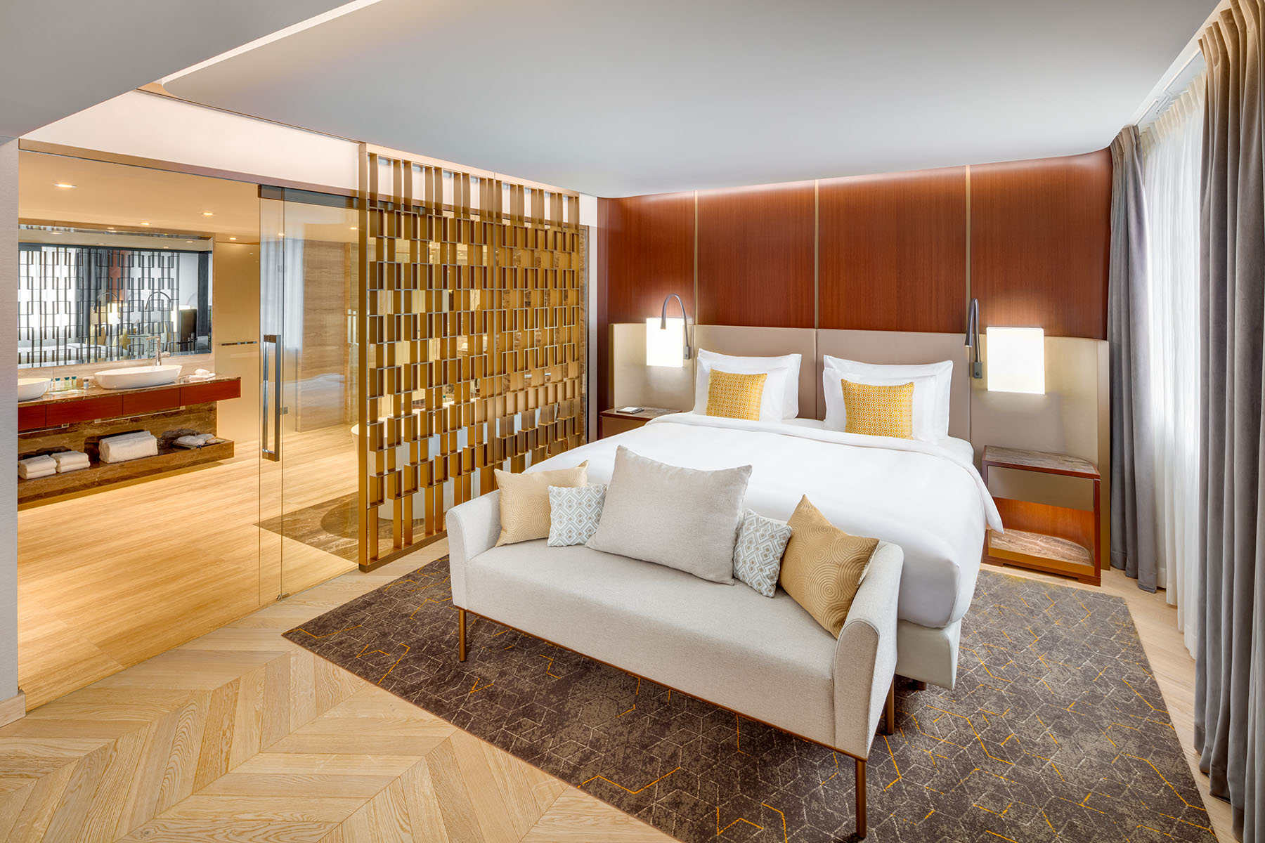 Schlafzimmer in der Pr&auml;sidentensuite