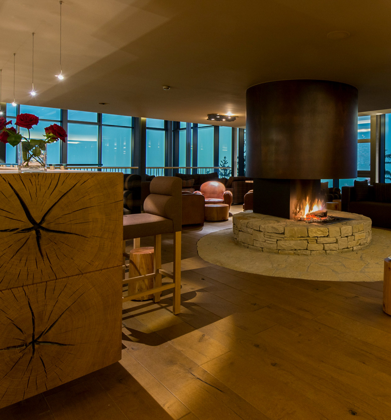 Rustikale Optik eines Baumstammes 