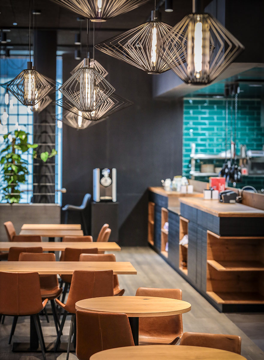 Hotelrestaurant mit Show Cooking