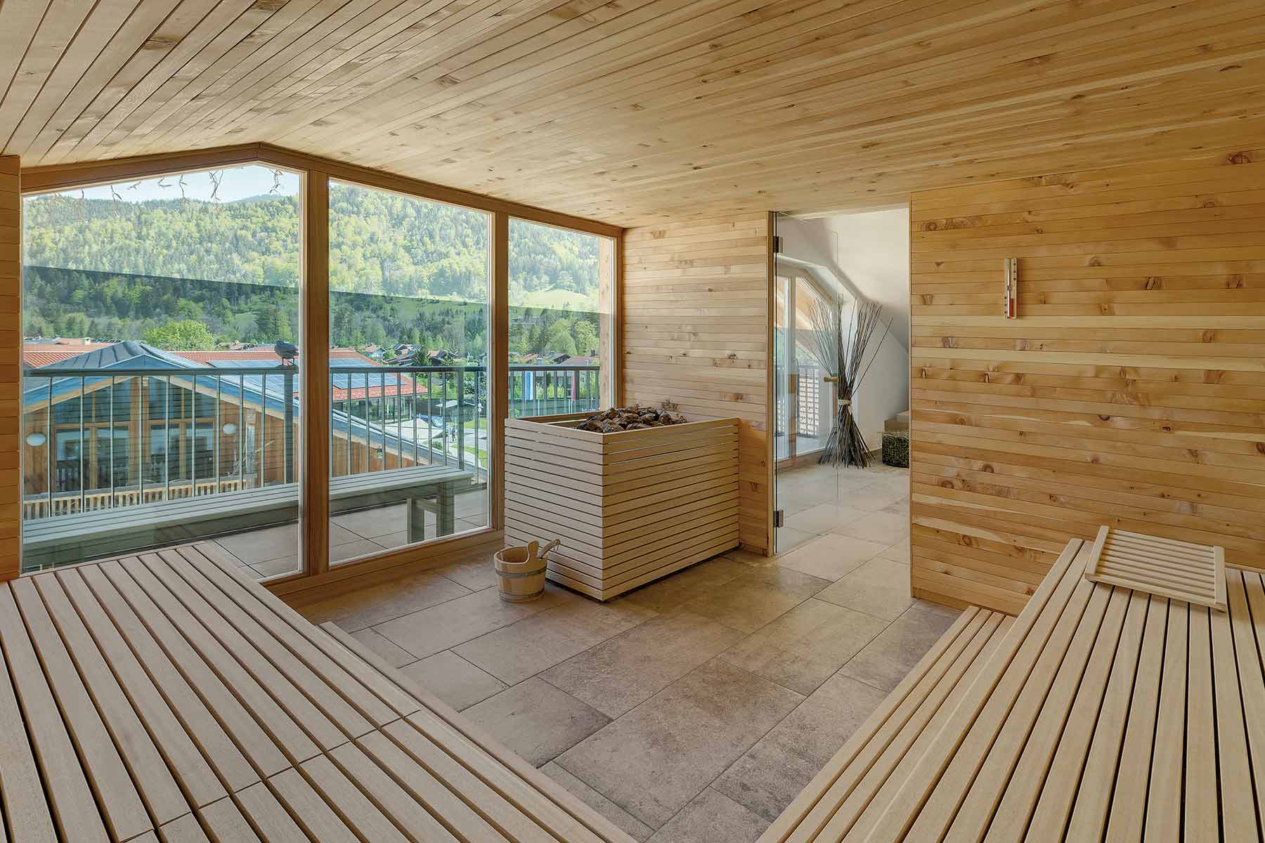 Sauna im Held&acute;s Vitalhotel in Ruhpolding