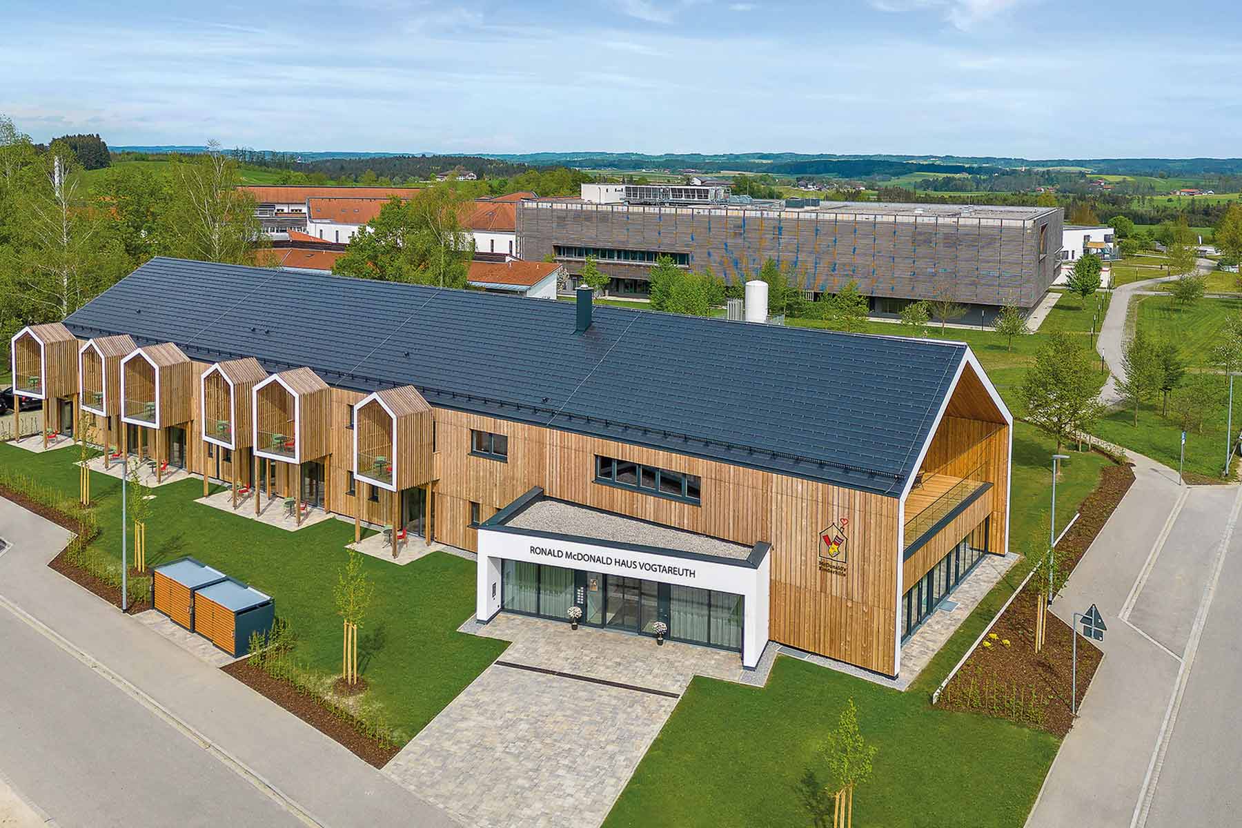 Luftbild Vogtareuth Ronald McDonald Haus