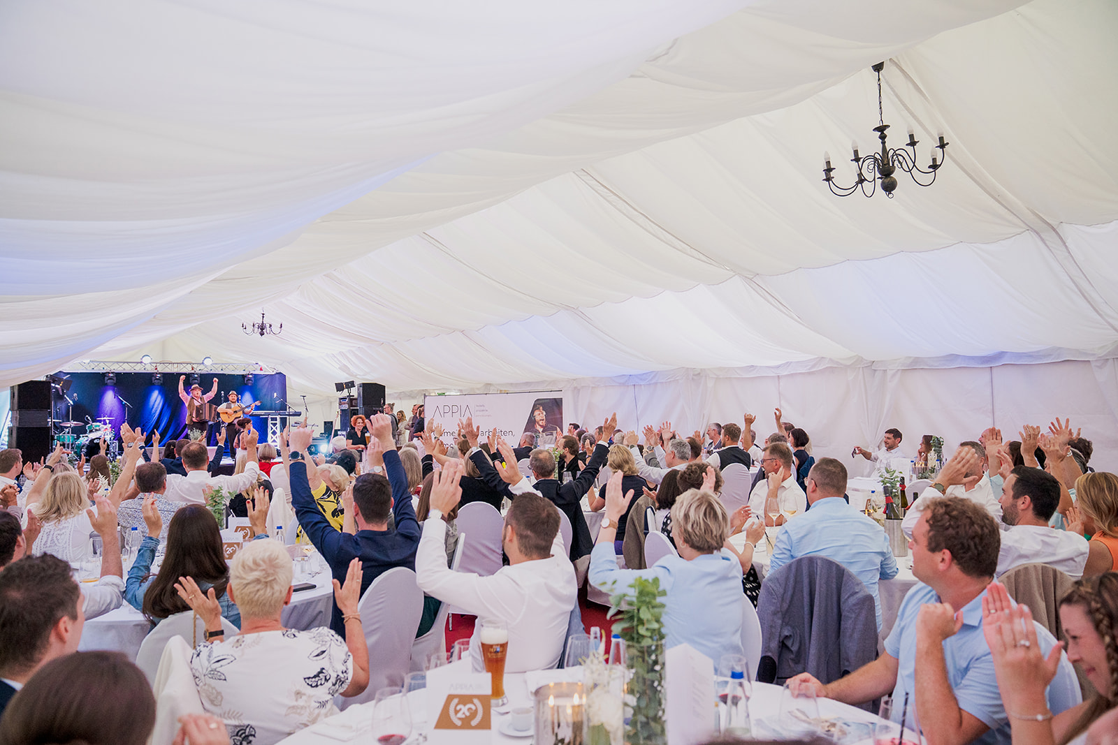 Gute Stimmung beim Fest von Appia