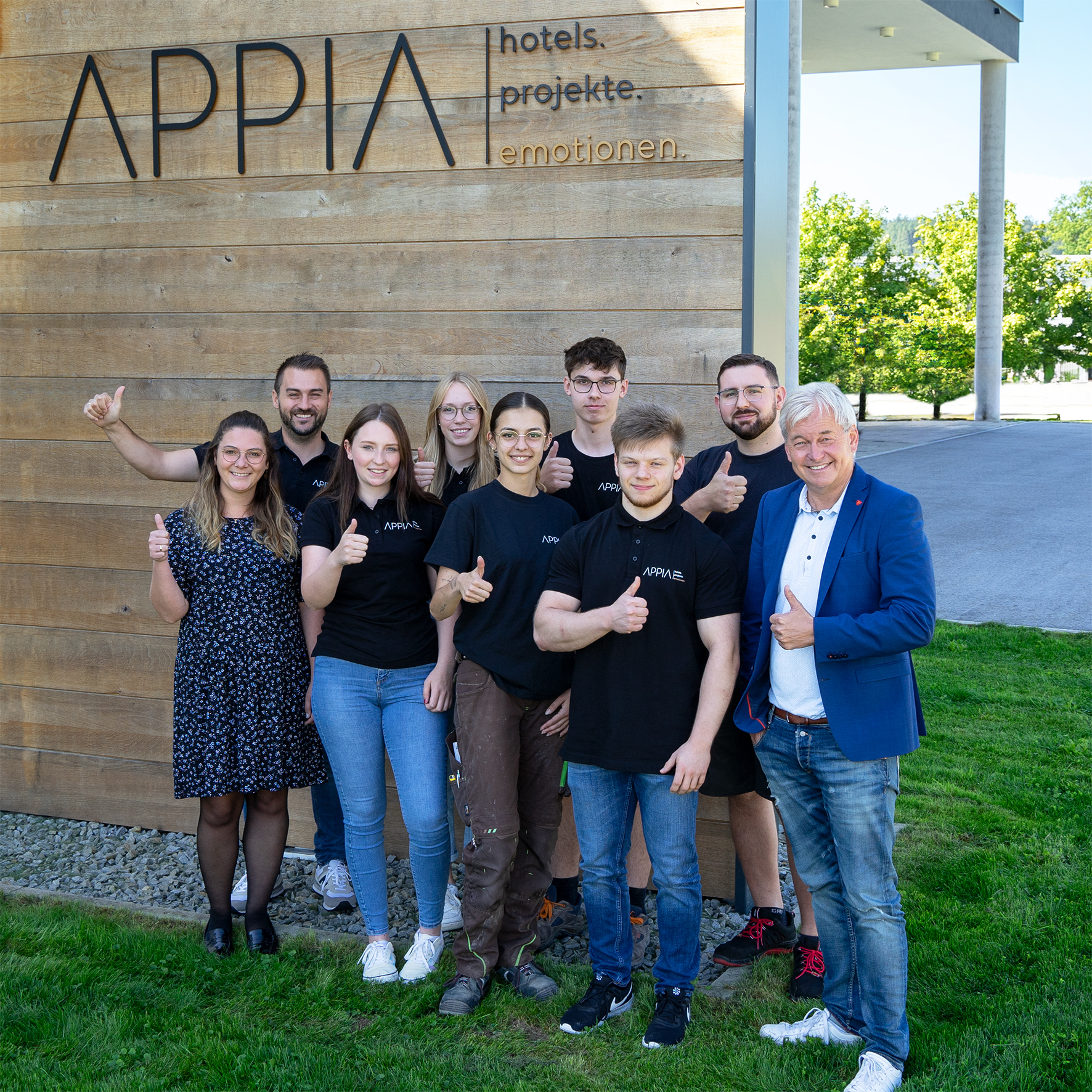 Ausbildungsbeginn bei Appia Contract in Peterskirchen