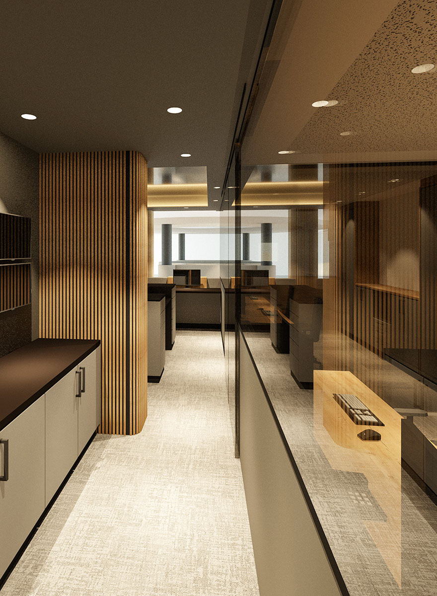 Backoffice Flur Hotelausstattung Bad Griesbach