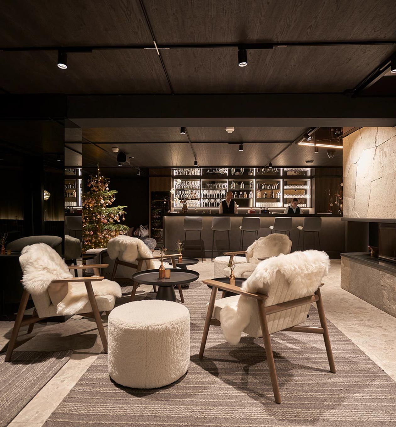 Lobby im Triforet Alpin Resort