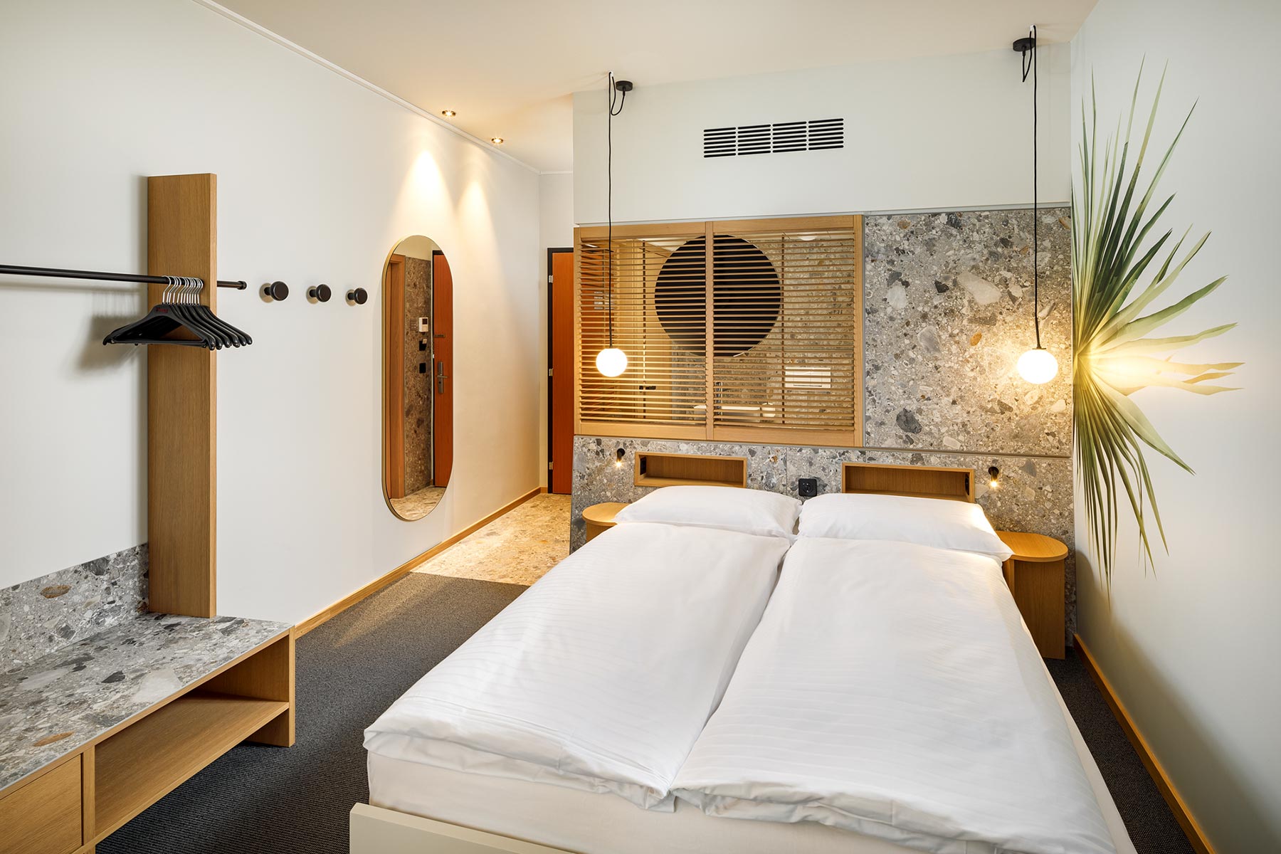 Hotelzimmer-Möbel im Hotel Palmiers Lausanne