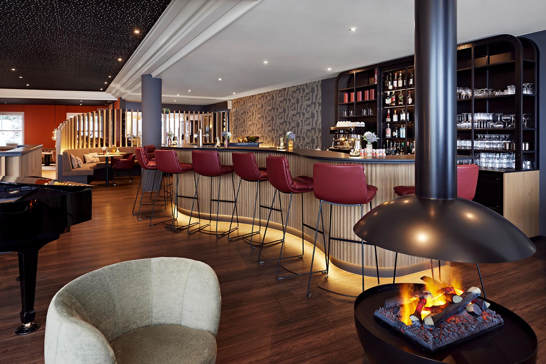 Hotelbar im Dorint Hotel Blüemlisalp