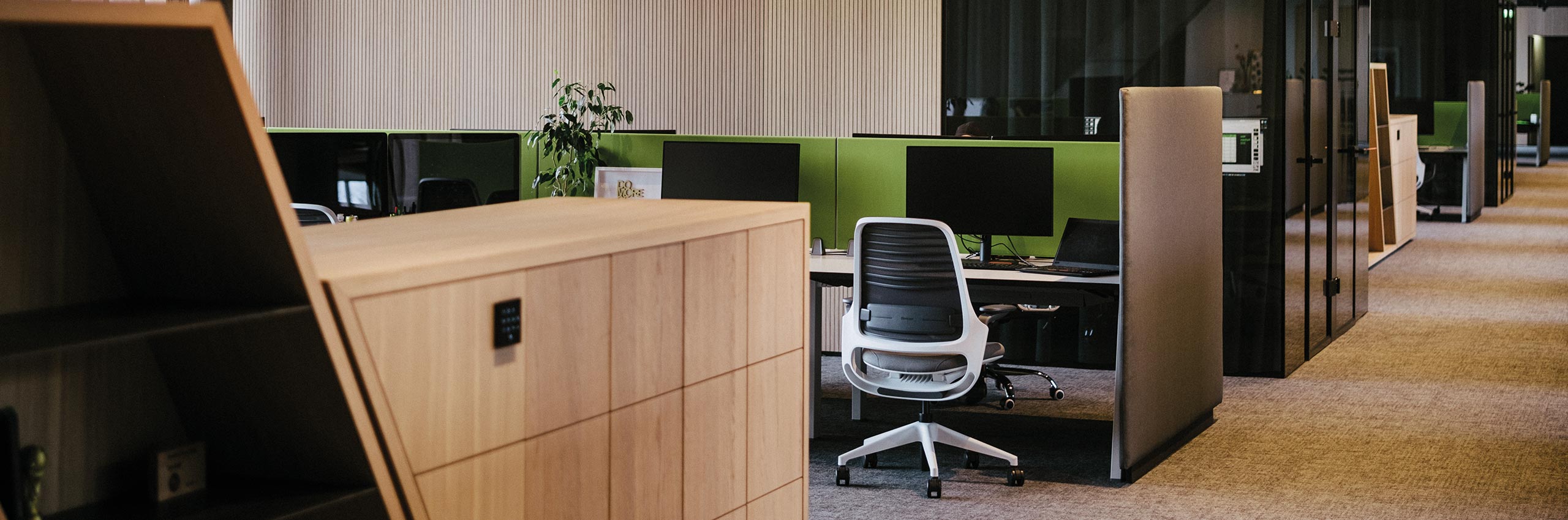 Moderne B&uuml;ros geplant von Appia sorgen f&uuml;r Wohlbefinden und mehr Produktivit&auml;t der Mitarbeiter.