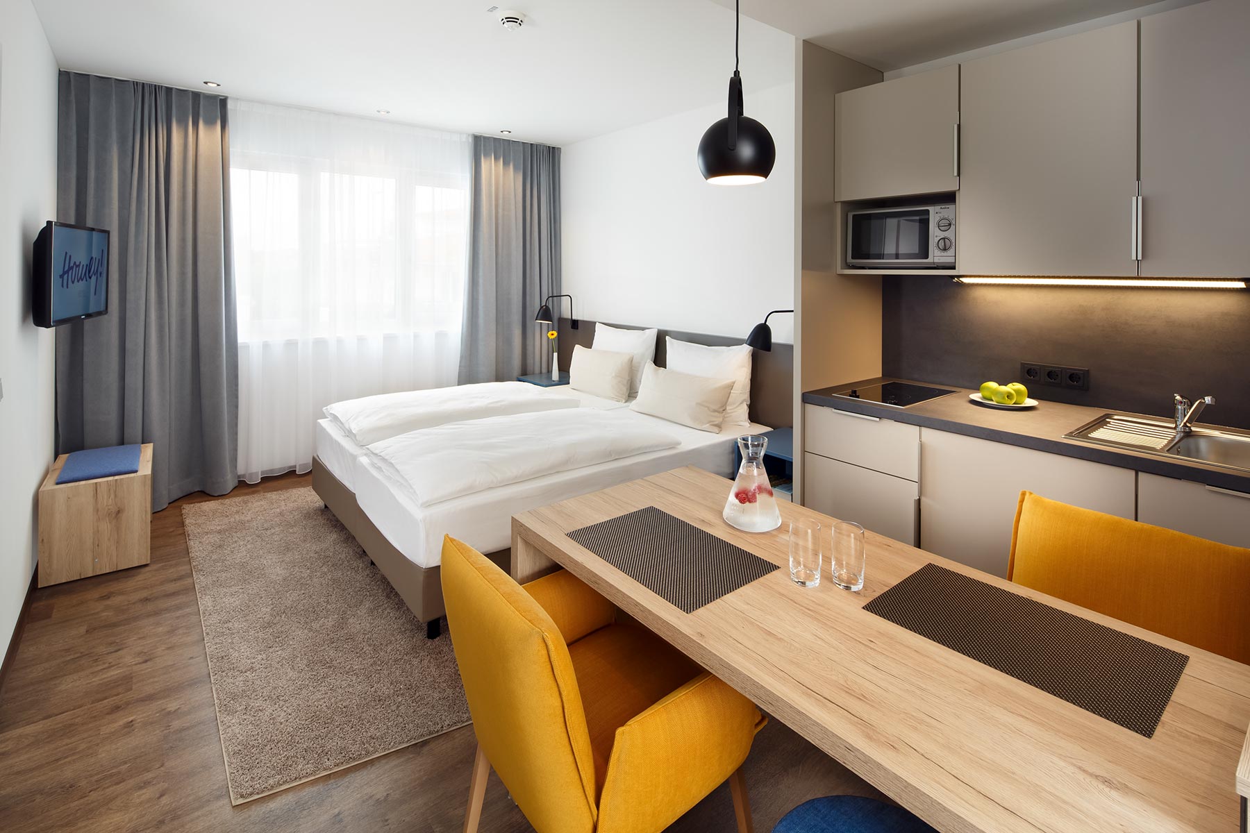 Hotelausstattung, Innenarchitektur und Innenausbau im Homey Hotel Pentling