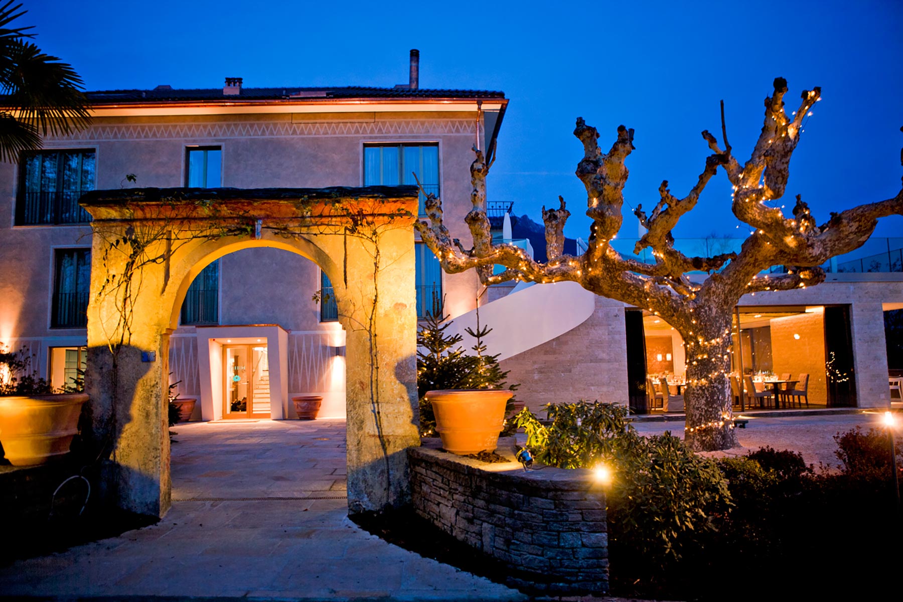 Eingangsbereich im Hotel Giardino in Minusio