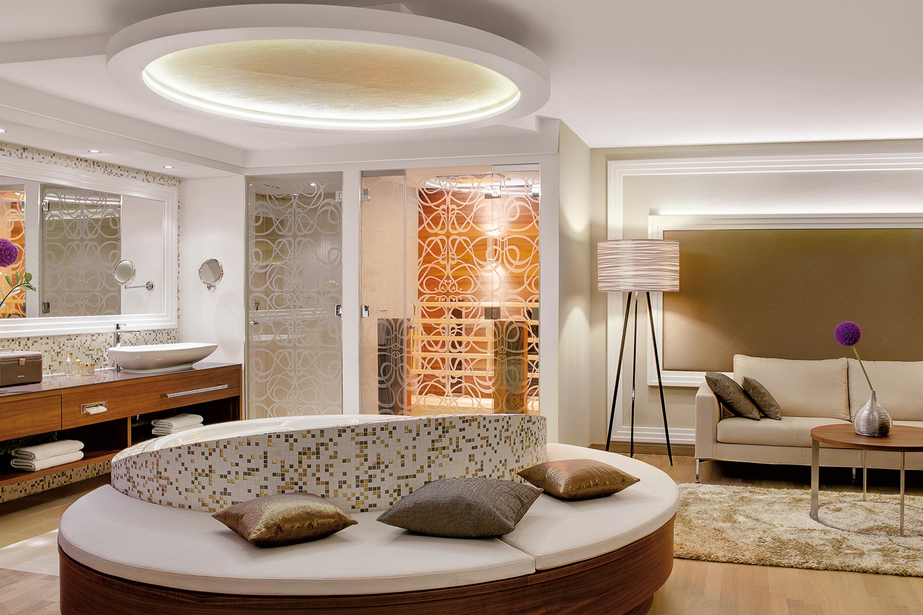 Suitenbadezimmen im Hotel Kremstalerhof in Leonding