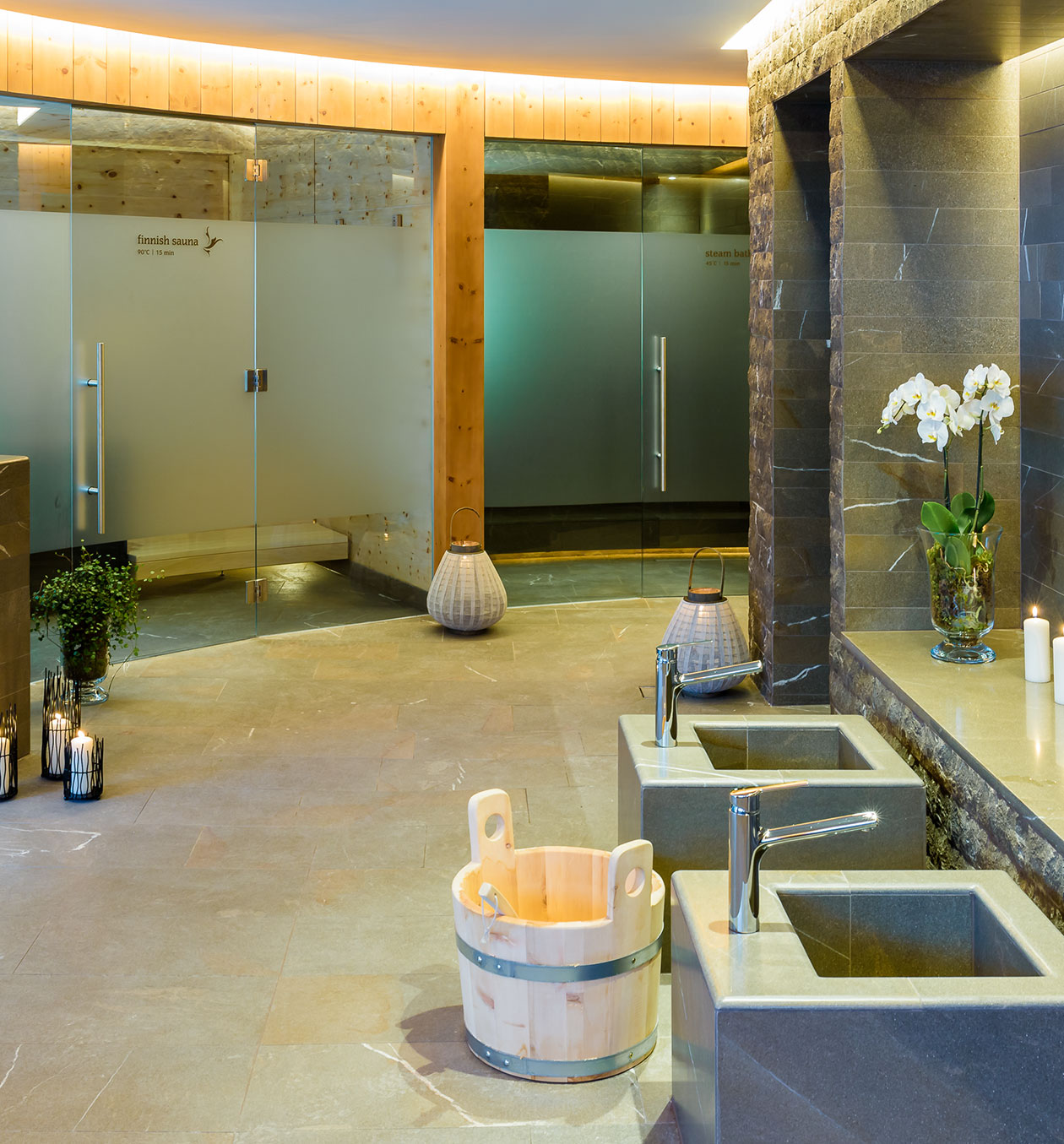 Wellnessbereich im Hotel The Alpina Mountain Resort