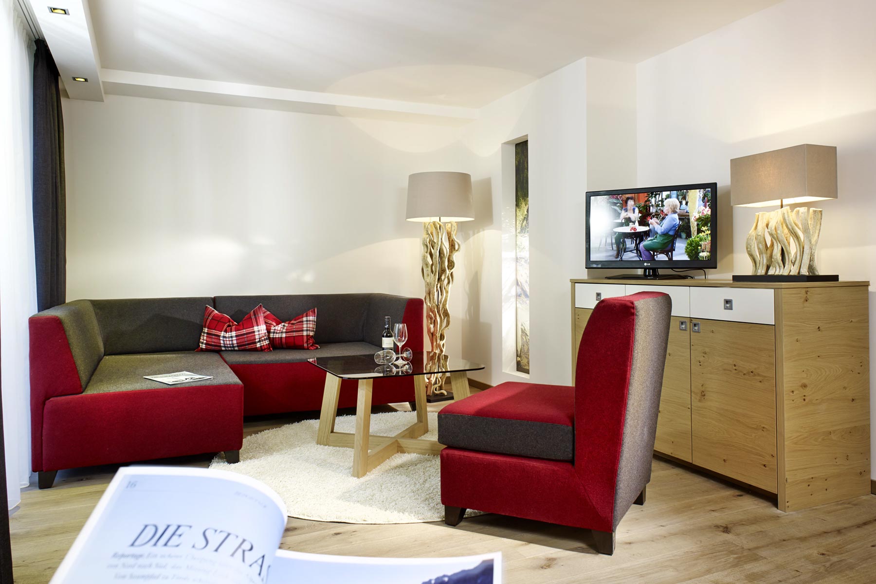 Inneneinrichtung der Junior Suite im Ritzlerhof