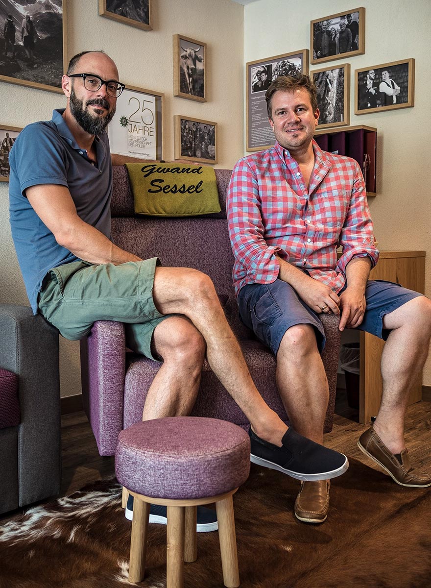 Schriftsteller Klüpfel und Kobr in der Kluftinger Suite