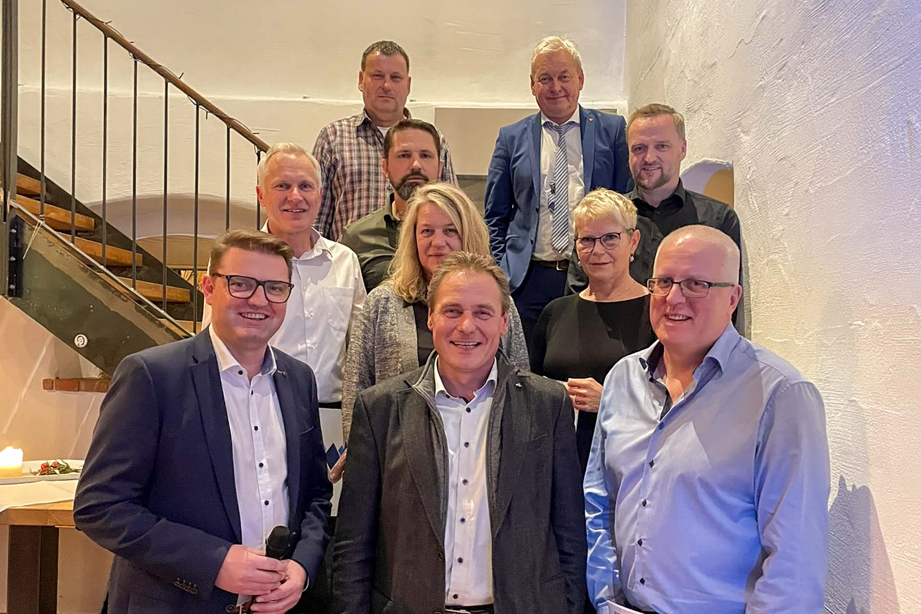 Ehrung der Jubilare auf der Weihnachtsfeier