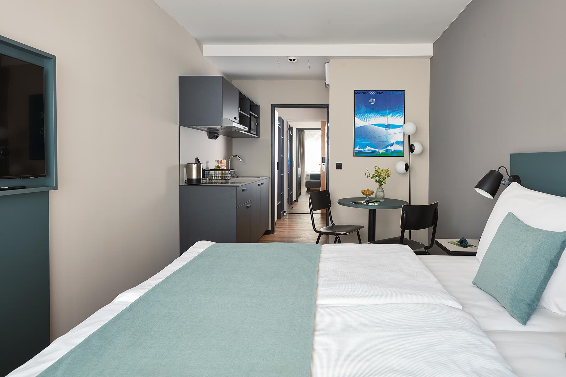 Interior Design der Serviced Apartments in M&uuml;nchen