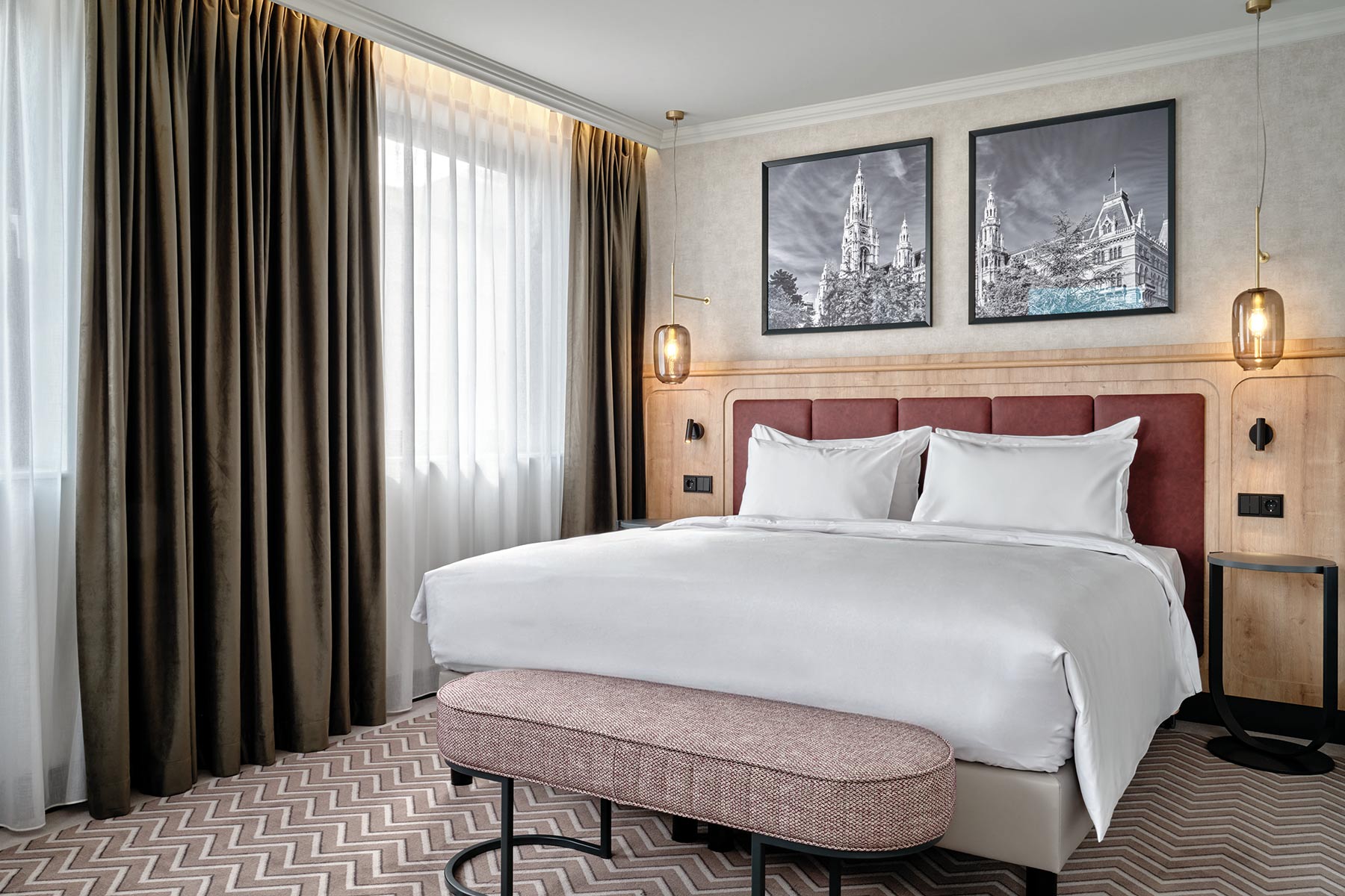 Wien Das Triest Radisson Blu Hotel Zimmer - Bett