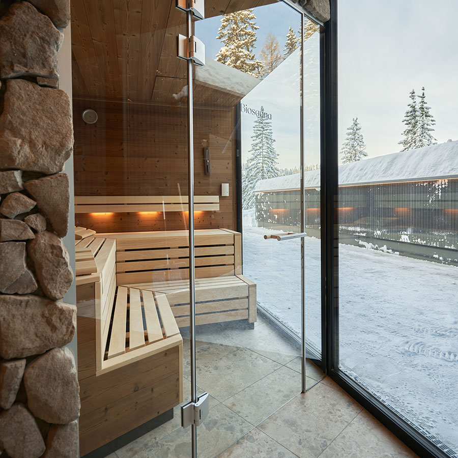 Wellnessbereich Einrichtung mit Sauna