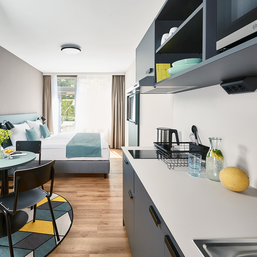 Apartment-Ausstattung im Living Hotel M&uuml;nchen