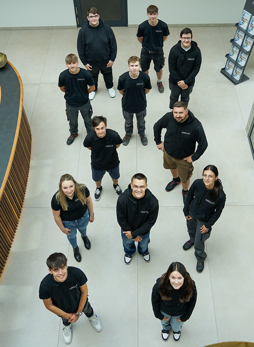 Gruppenfoto Ausbildung bei Appia in Peterskirchen