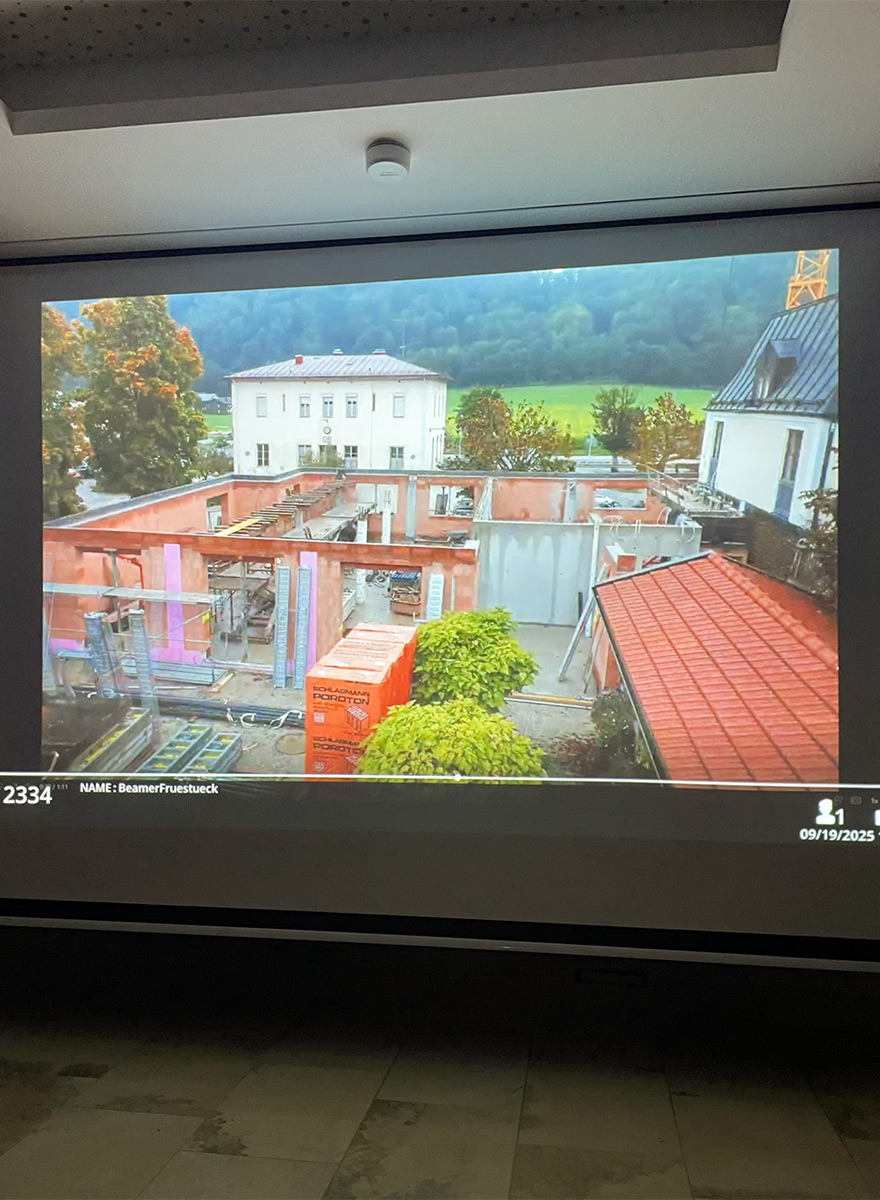 Baustellenvideo im Zeitraffer mit erkennbaren Baufortschritten von Appia