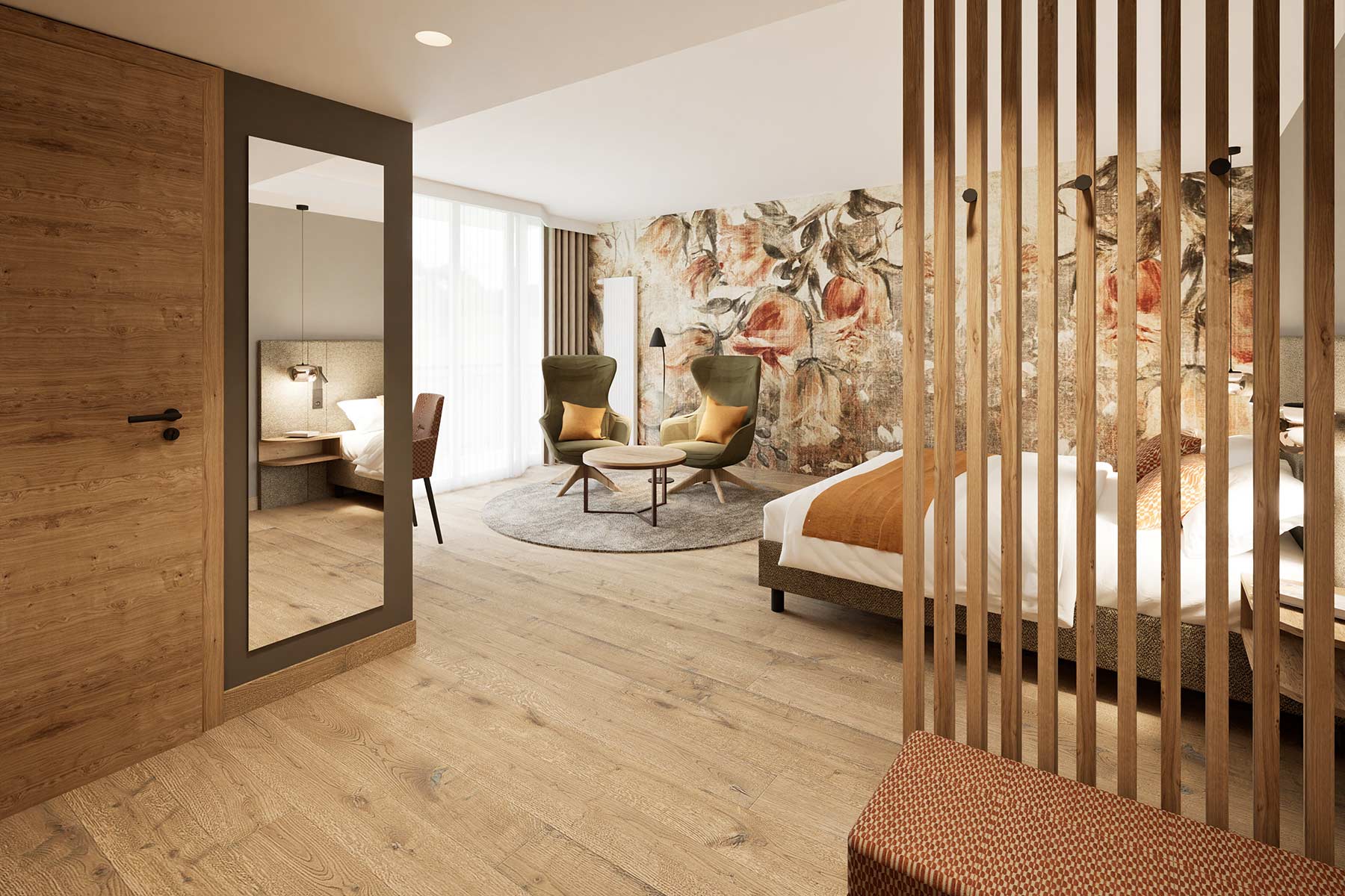 Freundlicher Eingang ins Prinzess Zimmer Churf&uuml;rstenhof Bad Birnbach