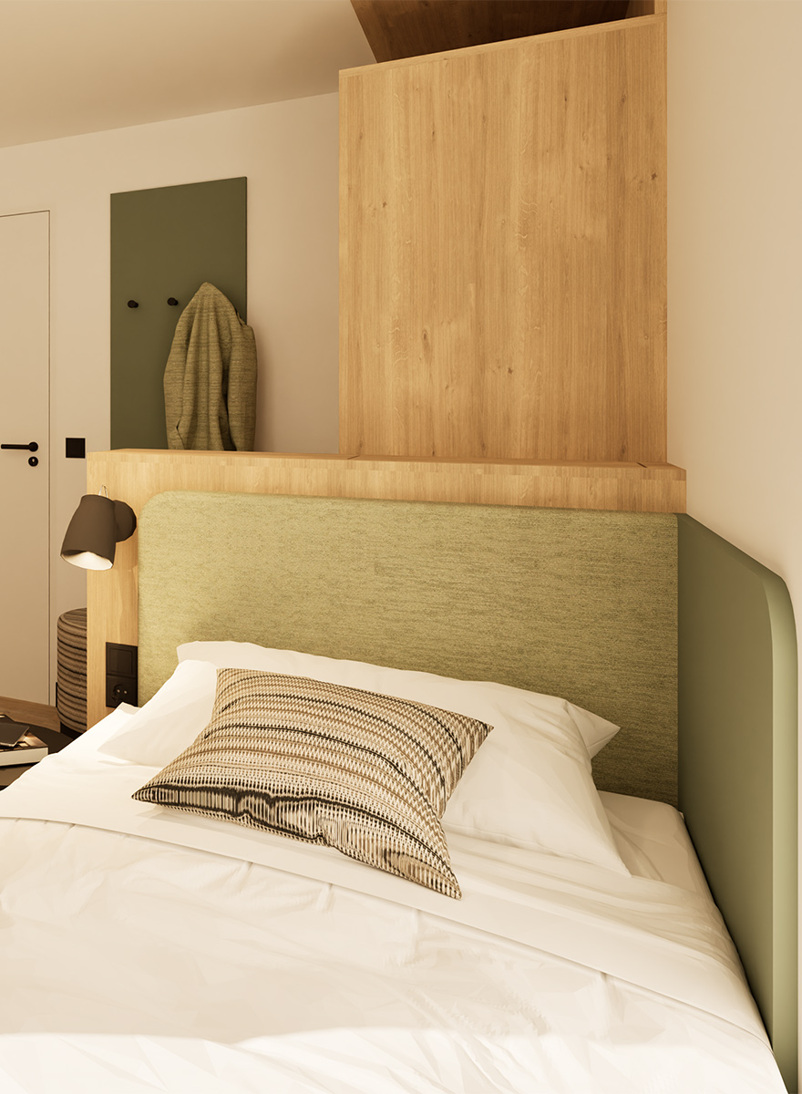 Einzelbett in Personalwohnungen Gstaad Palace