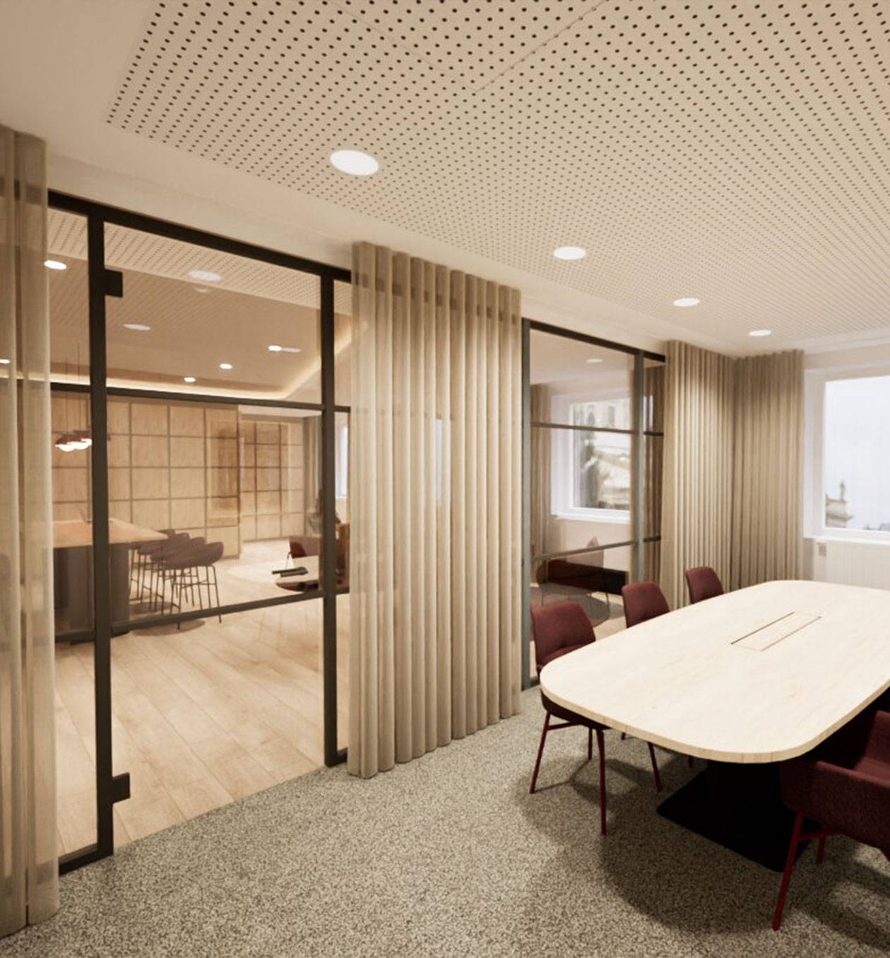 Besprechungsraum für Meetings beim Sparkassenverband Bayern in München