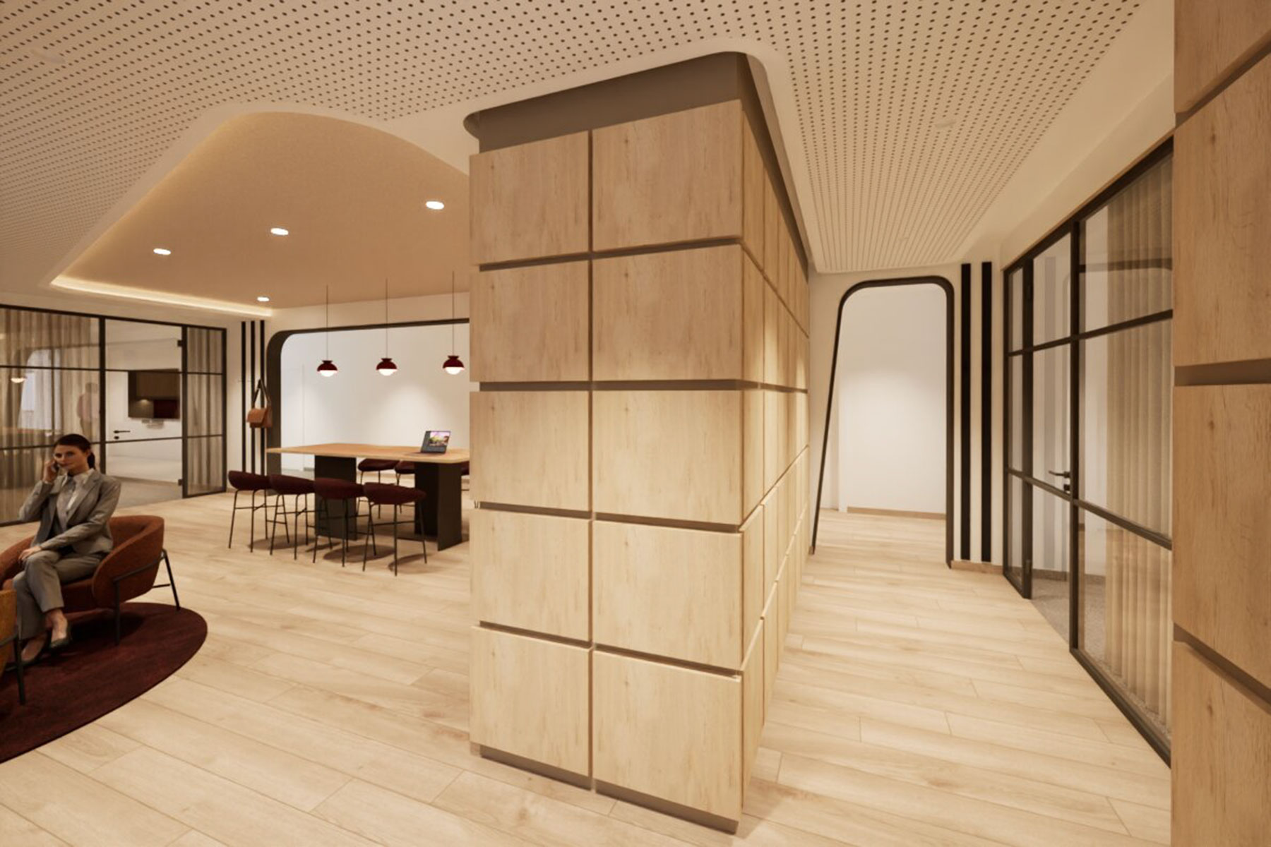 Lockerschränke für die Mitarbeiter als Stauraum fördern ergonomisches Arbeiten