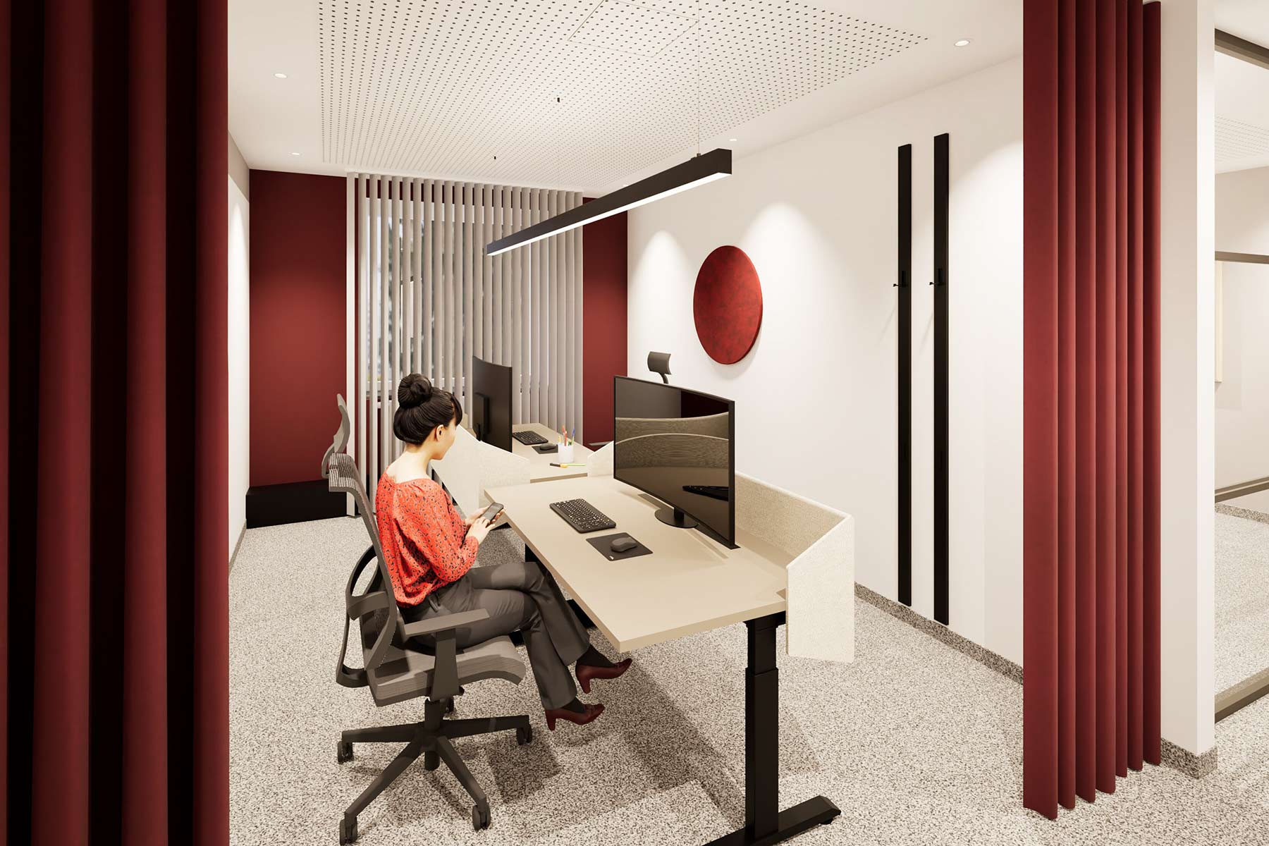 Ergonomisches Arbeiten an höhenverstellbaren Schreibtischen von Appia