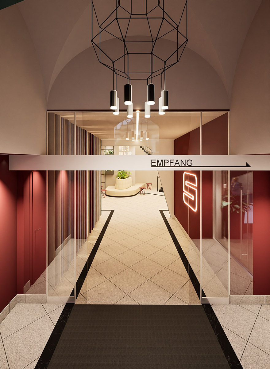 Entreewelt beim Sparkassenverband Bayern in München