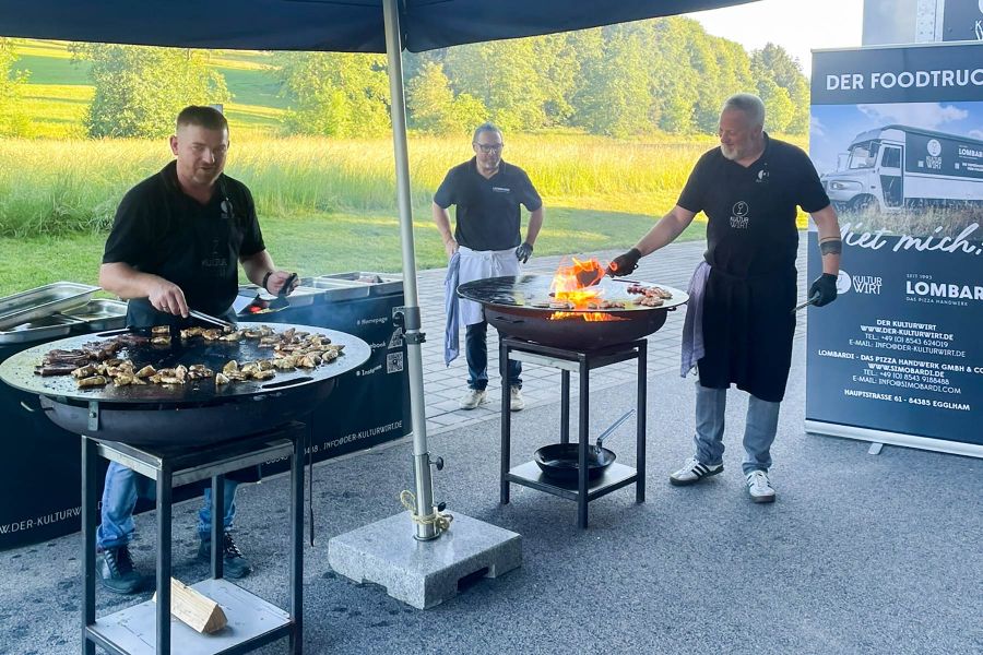 Grill-Catering mit Feuerring