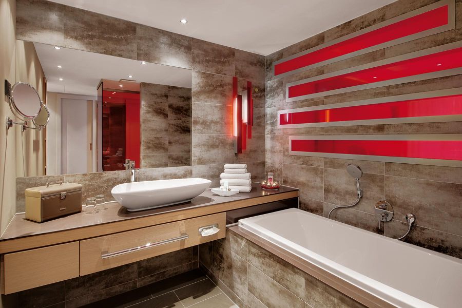 Badezimmer im Hotel Kremstalerhof in Leonding