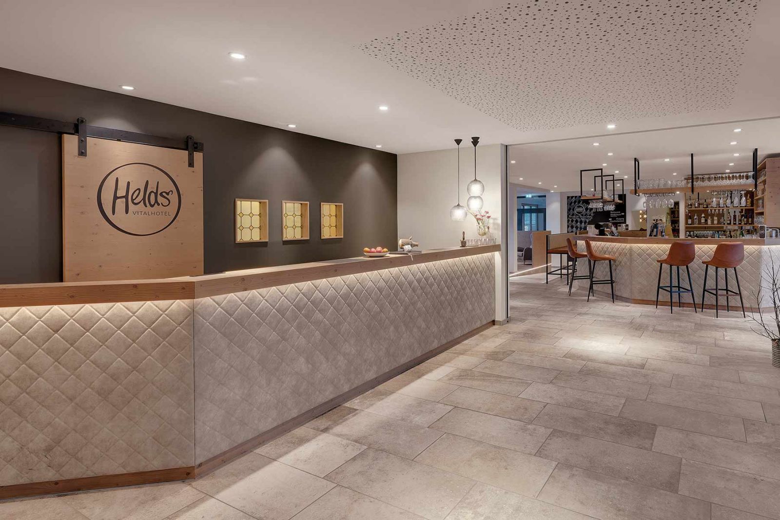 Empfangstheke im Vitalhotel Held´s