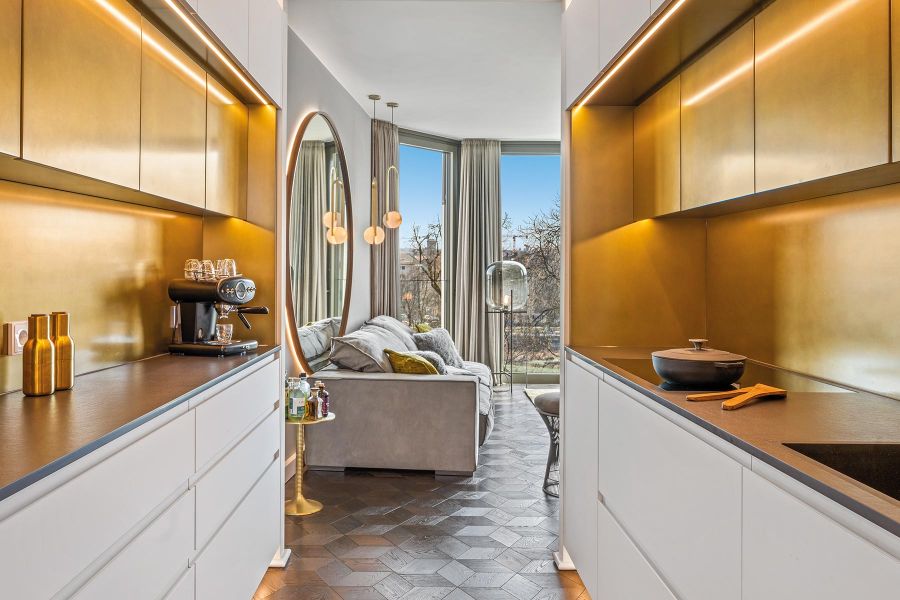 Indviduelle Küche nach Maß in der Loftwohnung