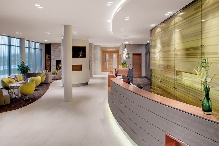 Lobby im Hotel Kremstalerhof in Leonding
