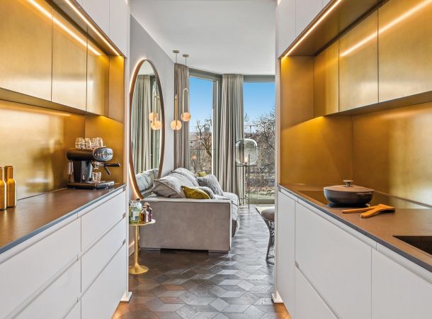 Indviduelle Küche nach Maß in der Loftwohnung