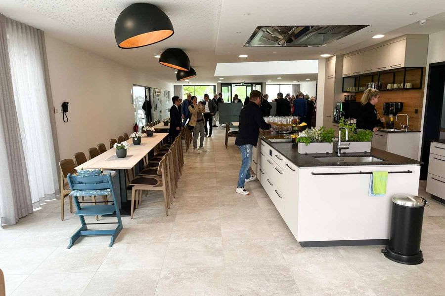 Küche und Aufenthaltsraum im Ronald McDonald Haus Vogtareuth