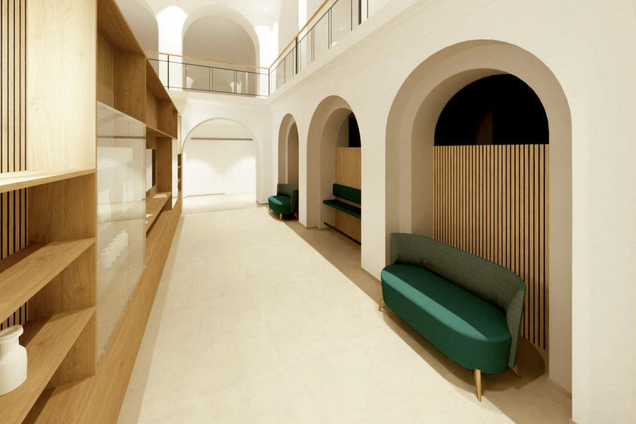 Neueinrichtung Empfang Asklepios Klinik Schaufling