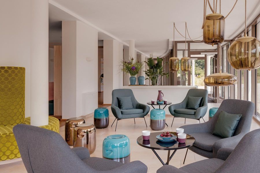 Empfangsbereich im Hotel Landgut Nedlitz Potsdam