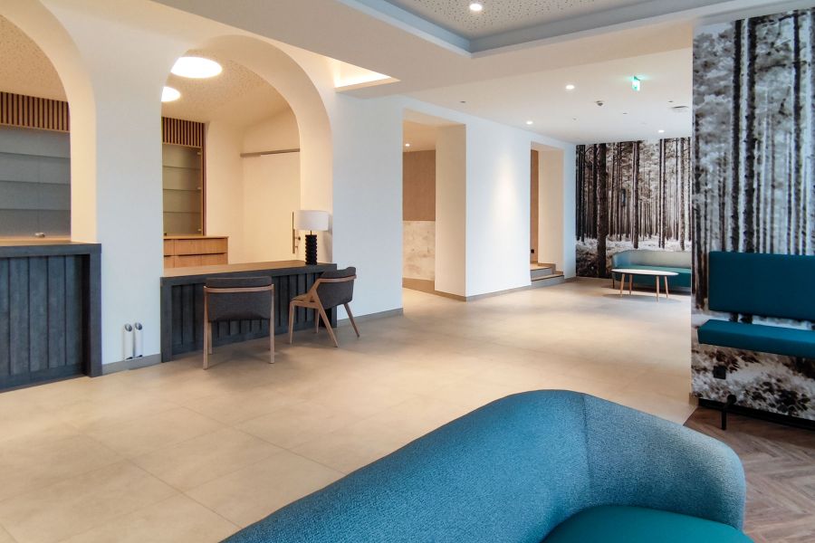 Empfangstheke in der Asklepios Klinik