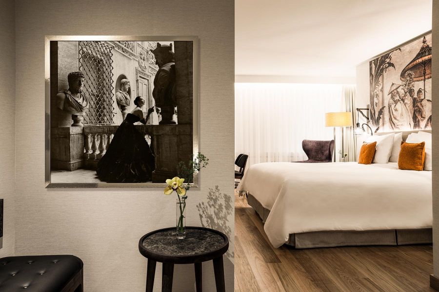 Modernes Hotelzimmer in Luzern